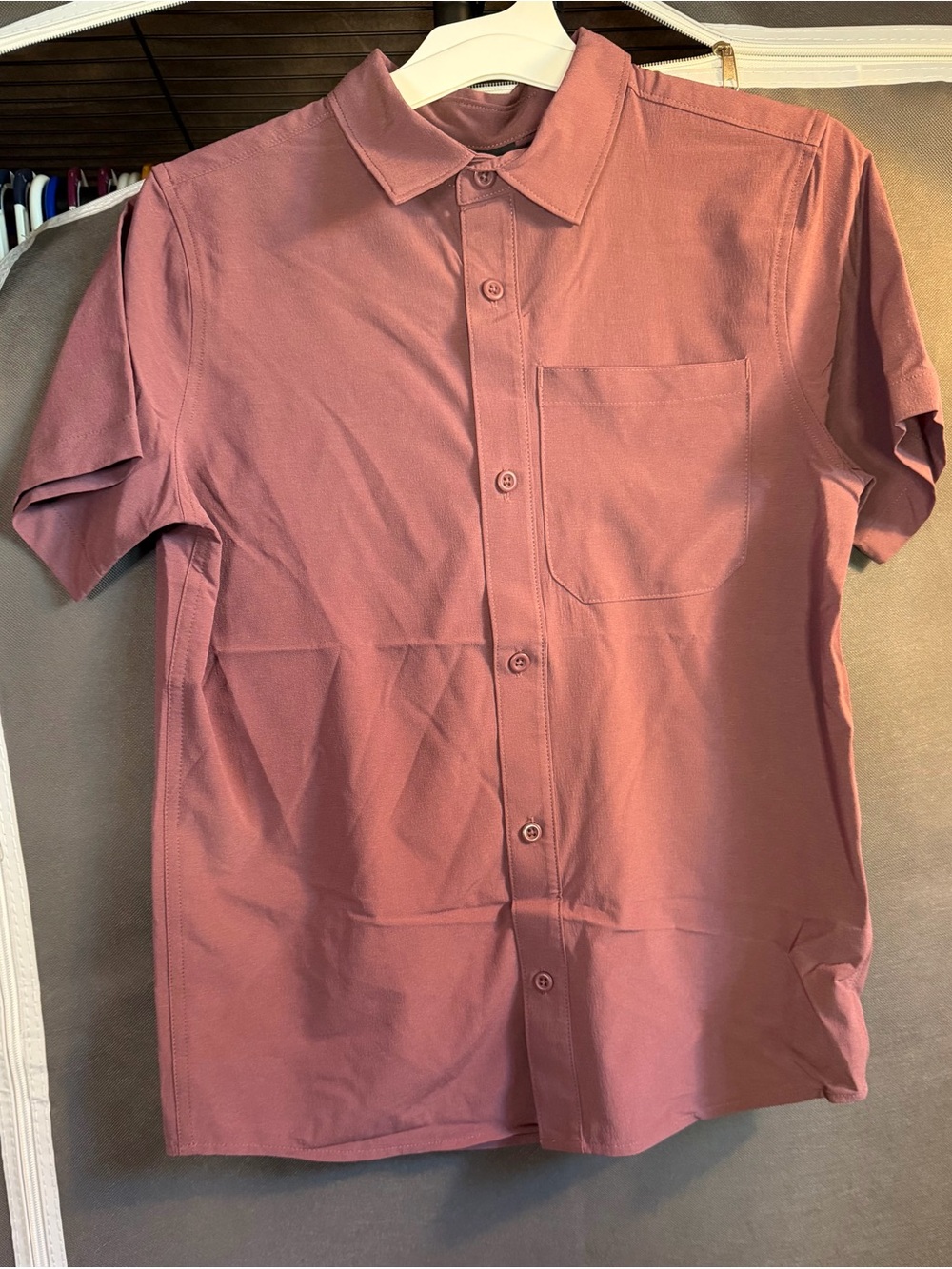 Boys All in Motion Adventure Short-Sleeve Button-Up Skirt